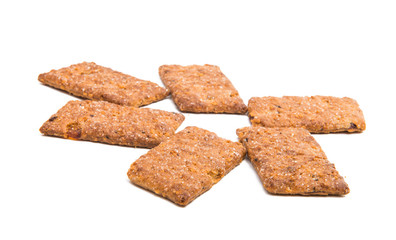 cookies with raisins isolated