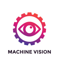 Machine vision icon, computer visual recognition system