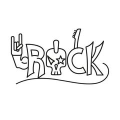 Fototapeta premium Vintage Rock Label. Rock It.