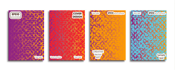 Creative colored cover. Cover design.