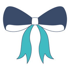 cute bowntie decorative icon vector illustration design