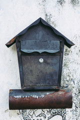 Vintage black letter box