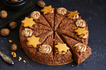 Chocolate cake.