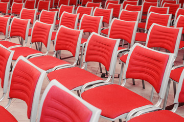empty red seats