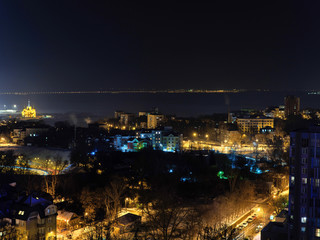 night view of big city