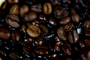 Kaffee Bohnen, Bohnen, macro
