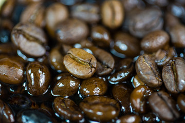 Kaffeebohnen macro