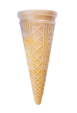 Ice cream cone isolated on white background