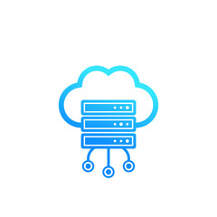 Fototapeta premium server, hosting, cloud storage icon