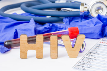 HIV abbreviation or acronym for medical concept, laboratory detection or diagnosis of human...