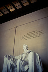 Abraham Lincoln memorial, Washington, DC, USA