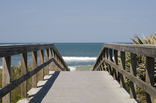 Boardwalk at Canaveral National Seashore in Florida