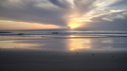 Obraz premium Sunrise at Cape Canaveral National Seashore in Florida.