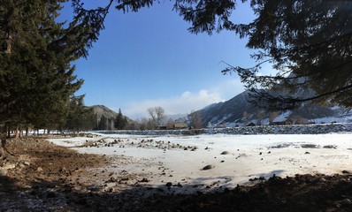 горный пейзаж Алтай, Еламан