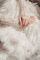 bride dress detail
