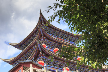 Obraz premium Tower in the old town of Dali China