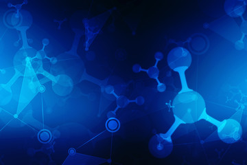 Medical abstract background, molecules background, medical structure background