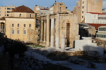 Fototapeta premium Hadrian's Library in Roman Agora of Athens, Greece