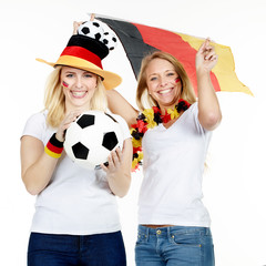 Fussballfans feiern den Sieg