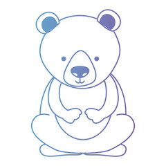 cute bear teddy character vector illustration design