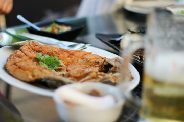 Fried fish (Thai foods).