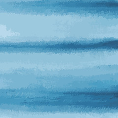 blue watercolor texture background, striped, hand painted vector illustration