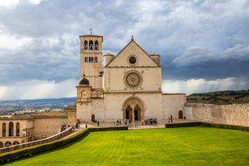 Fototapeta na wymiar Basilica of Saint Francis of Assisi - Assisi,Italy