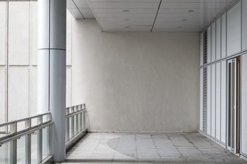street wall background ,Industrial background, empty grunge urban street with warehouse brick wall