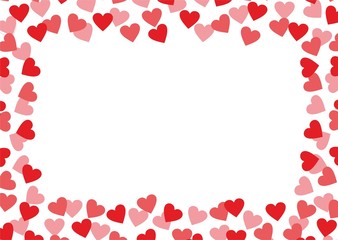 Love background with red and pink hearts for Valentine's Day, Birthdays or Weddings and various Celebrations