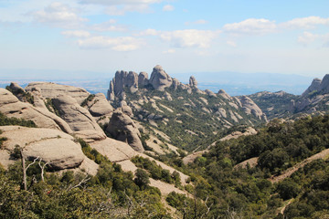 Fototapeta na wymiar Montserrat mountain, Spain