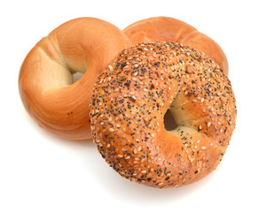 Everything Bagels Isolated on White background