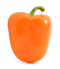 orange pepper isolated on white background