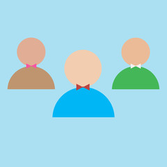persons icons. vector