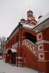 Obraz premium old Orthodox Church in the center of Moscow in Zaryadye Park