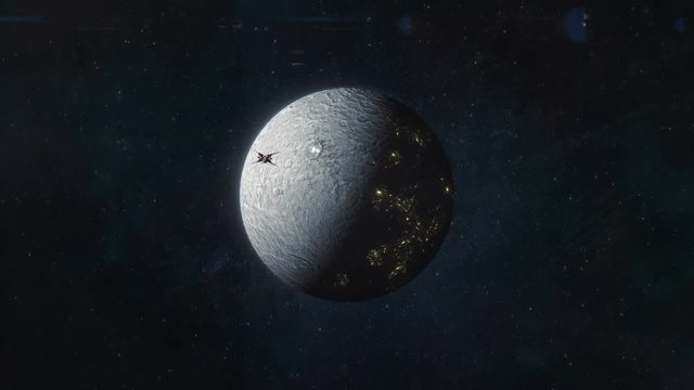Ceres of the Future - Spaceship Leaving