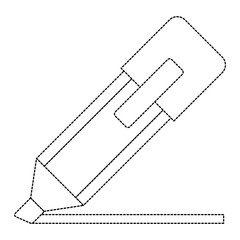 highlighter pen isolated icon vector illustration design