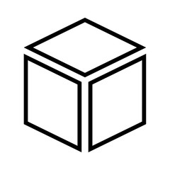 Box line simple icon
