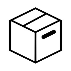 Box line simple icon