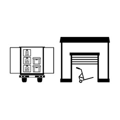 Box line simple icon