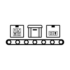 Box line simple icon