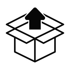 Box line simple icon