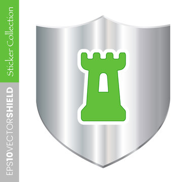 Metal Shield Icon - Fortress