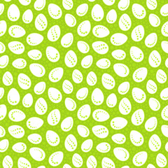 Easter seamless pattern with eggs. Vector background