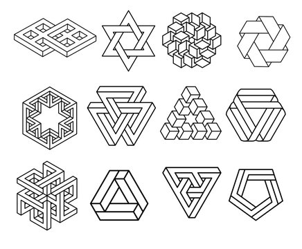 Sacred Geometry Symbols Collection.