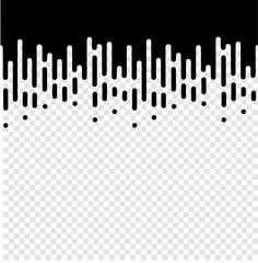 Vector Halftone Transition Abstract Wallpaper Pattern. Seamless Black And White Irregular Rounded Lines Background