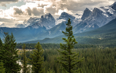 Trans Canada Highway view towards Canmore 