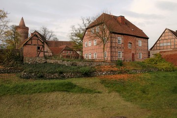 Fototapeta na wymiar medieval Stargard castle, Mecklenburg Western Pomerania, Germany, Europe