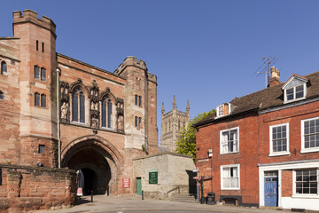 Fototapeta na wymiar Edgar Tower and Cathedral, Worcester