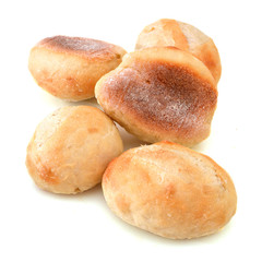 breads isolated on white