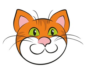 Рисунок рыжего кота